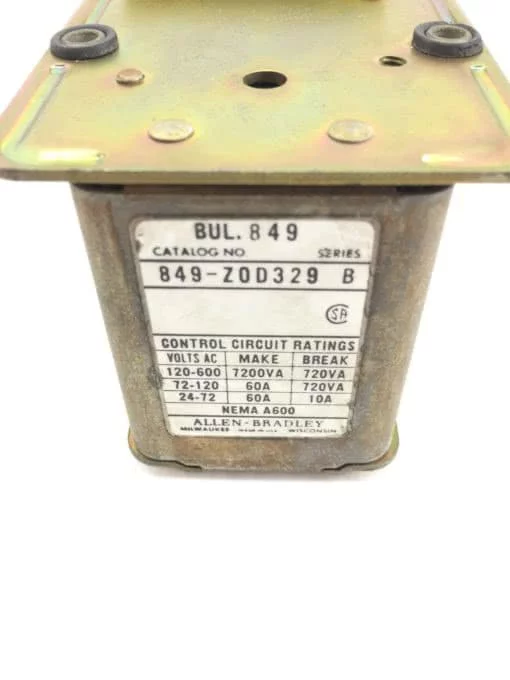 ALLEN BRADLEY 849-ZOD329 TIMER FOR PNEUMATIC ASSEMBLY USED, FAST SHIPPING, H93 2
