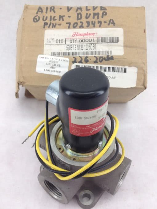 NEW! HUMPHREY 590E1-3-10-36 SINGLE IN-LINE SOLENOID VALVE FAST SHIP!!! (F252) 1