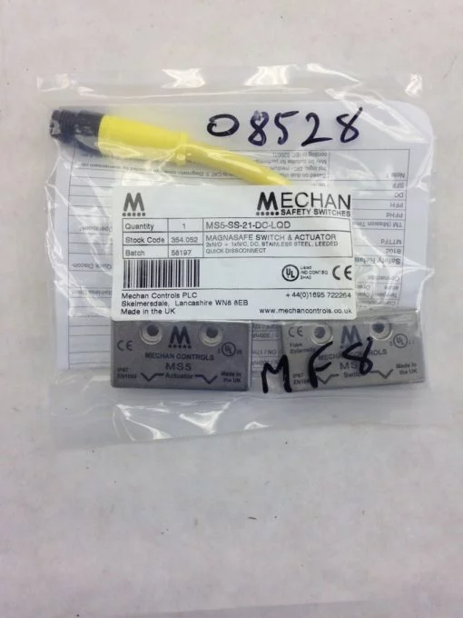 MECHAN MS5-SS-21-DC-LQD SAFETY SWITCH ACTUATOR (A760) 1