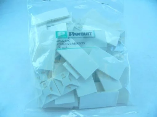 PANDUIT ABM2SAC ADHESIVE MOUNTS 100 PIECES NEW!!! (G21) 1