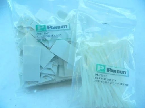 PANDUIT ABM2SAC AND PLT1MC 100 PIECES EACH NEW!!! (G21) 1