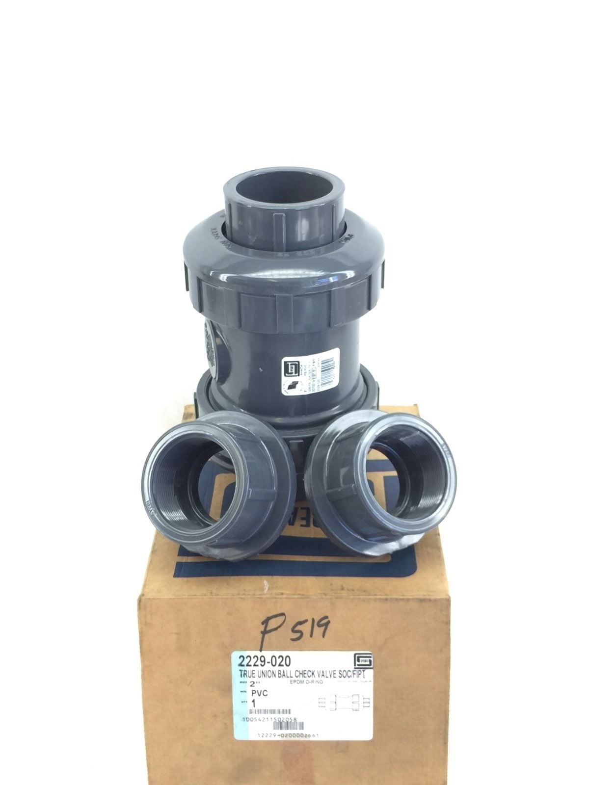 SPEARS 2229-020 2 PVC TRUE UNION CHECK VALVE SOC/FIPT (B49)