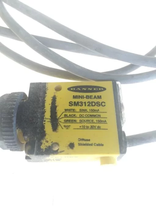 USED (Good Contition) Banner SM312DSC MINI Beam Sensor 27879, Fast Shipping, H40 2