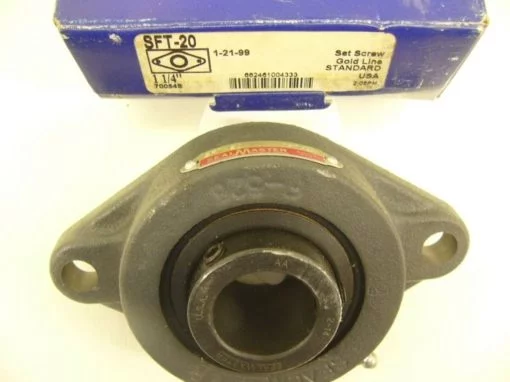 SEALMASTER GOLD LINE SFT-20 1-1/4 TWO-BOLT FLANGE BEARING New In Box (F80) 2