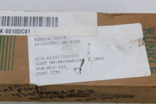 Knuckle Valve 6010DCM01-AM Relief Valve *NEW* (F227) 2