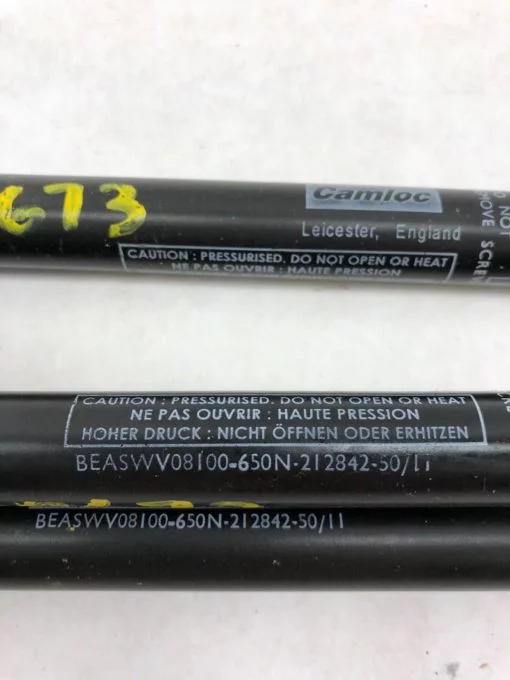 LOT OF 3 CAMLOC BEASWV08100-650N-212842 GAS SPRING, FAST SHIP! (H349) 2