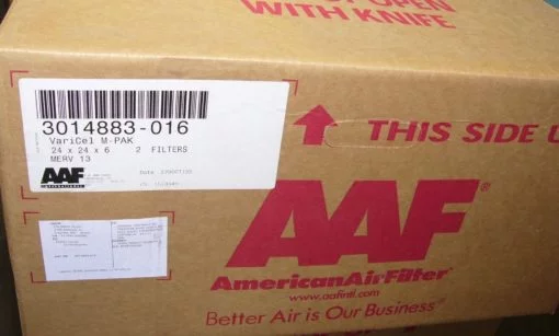 AMERICAN AIR FILTER 3014883-016 VARICEL DH STD AAF 2@ 24 X 24 X 6 NEW (P10) 2