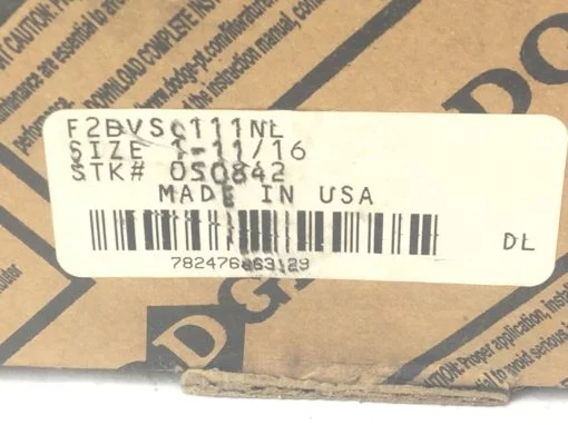 DODGE F2B-VSC-111NL 1-11/16″ 2-BOLT FLANGE BALL BEARING 124056 F2BVSC111NL(B457 2