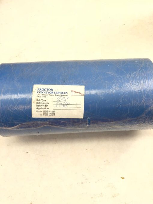 NEW PROCTOR CONVEYOR 2PUB 2M200 LENGTH 250MM WIDTH CONVEYOR BELT, BLUE, (TLO) 1