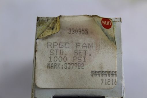 Sun Hydraulics RPGC Fan Relief Valve Cartridge 1000PSI 330355/ S37982 *NEW*(J41) 2