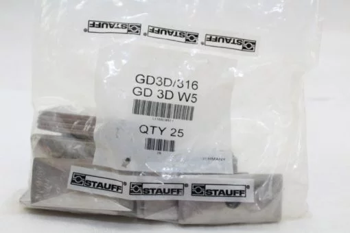 STAUFF GD3D/316 GD 3D W5 LOT OF 25 NEW IN SEALED BAG!!! (A33) 1