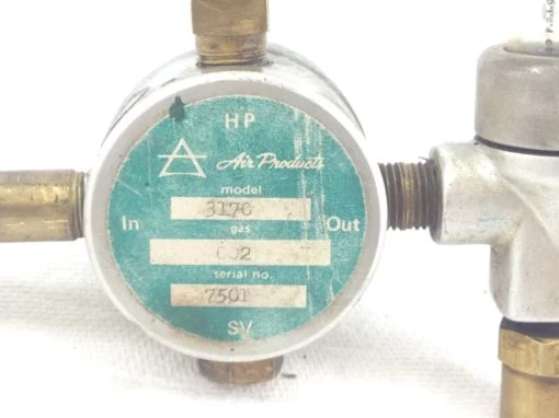 USED HP AIR PRODUCTS MODEL 3170 / 7501 GAS PRESSURE VALVE GAUGE 50PSIG (B214) 3