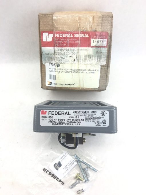 FEDERAL SIGNAL 350-120-30 ALARM HORN MECHANISM (A877) 1