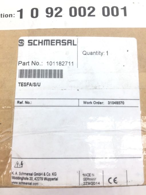 SCHMERSAL VAL0207454 HINGED SAFETY GATE SWITCH 101182711 (F289) 6