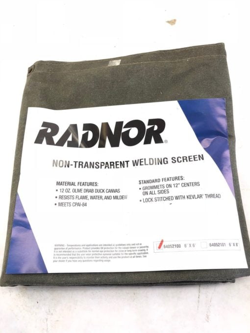 NEW RADNOR 64052101 WELDING SCREEN 6X6 NON-TRANSPARENT, FAST SHIP! (B459) 2