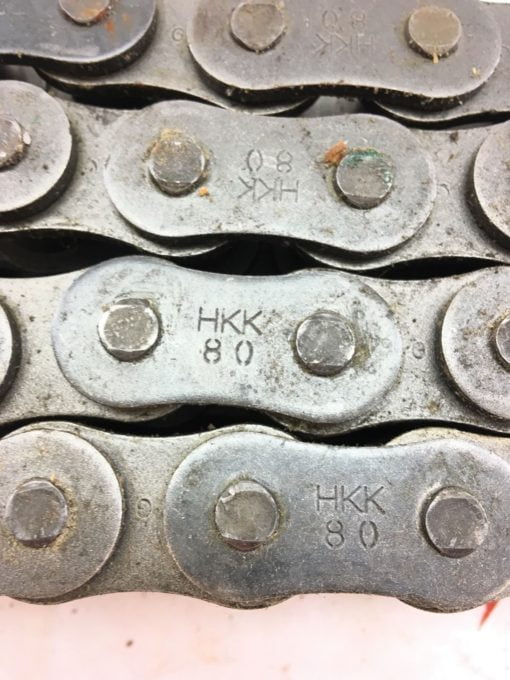 NEW HKK Chain HKK80 APPROX 6 1/2 Foot Length Pitch Roller Chain, (B370) 2