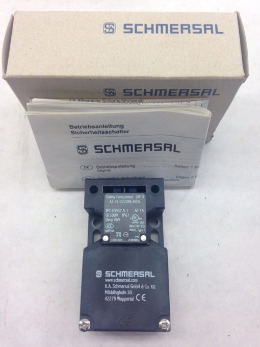 SCHMERSAL AZ16-02ZVRK-M20 SAFETY INTERLOCK SWITCH (A773) 1