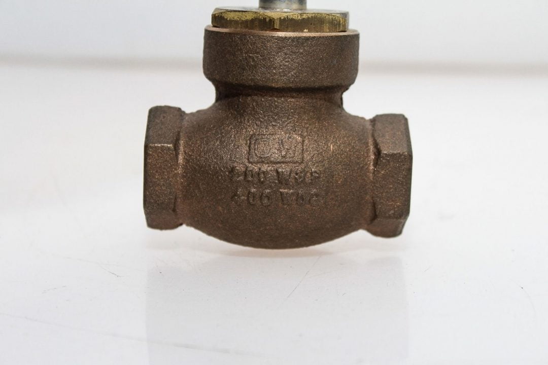 CURTISS WRIGHT 200 WSP 400 WOG 3/4 NPT BRASS CHECK VALVE (G143)