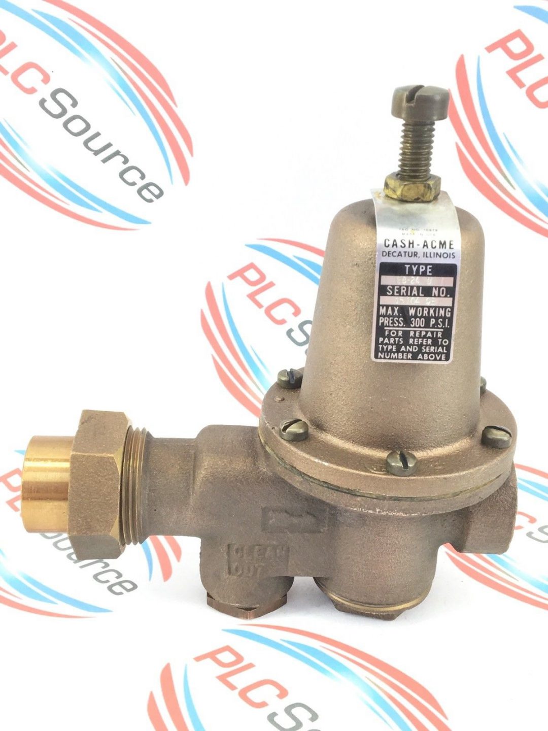 Cash Acme Eb 24u Pressure Regulator By Pass Check Valve 3 4 10 ~ 40 Psi