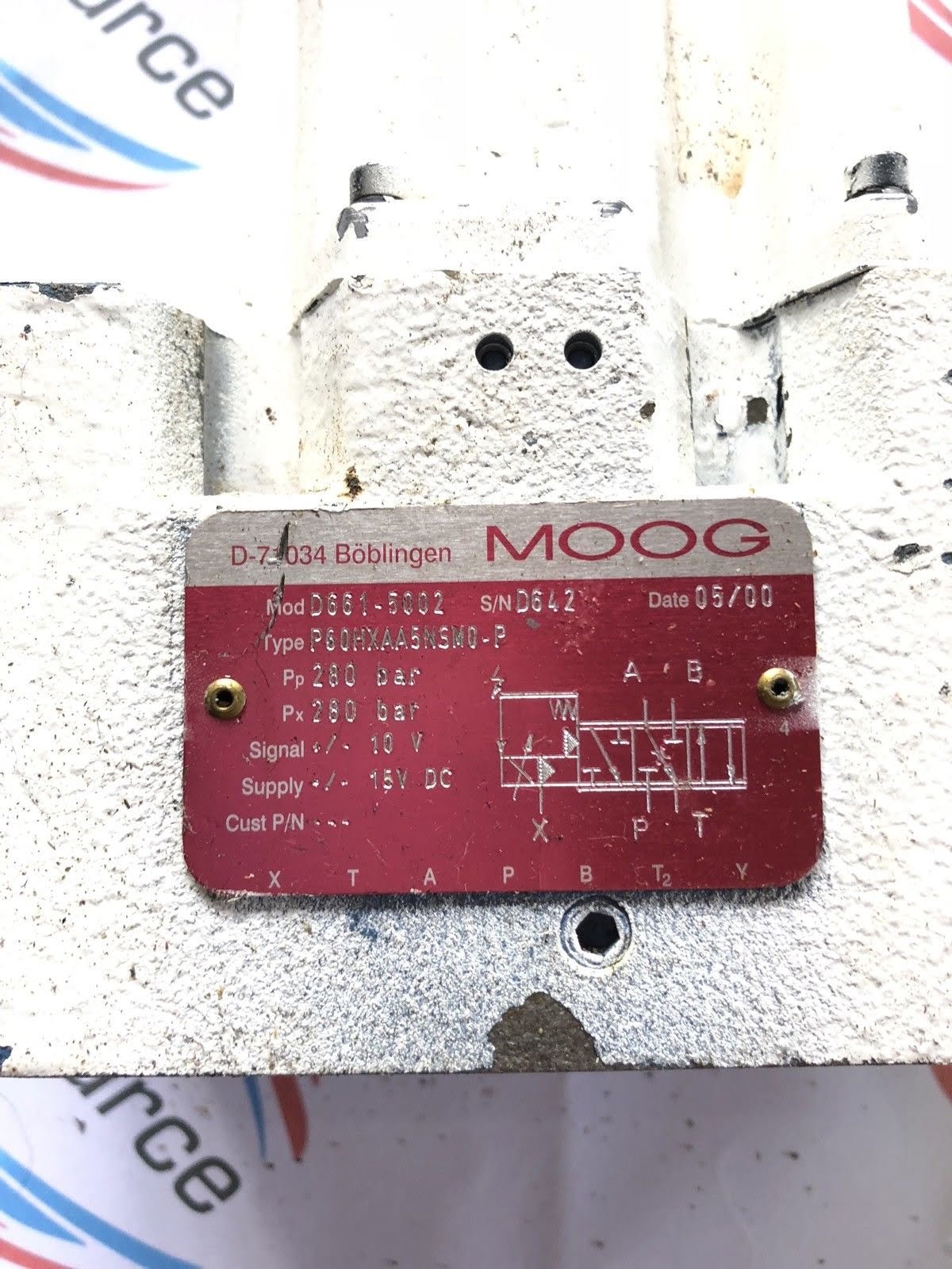 Rebuilt Moog Hydraulic Servo Valve D661 5002 D6615002