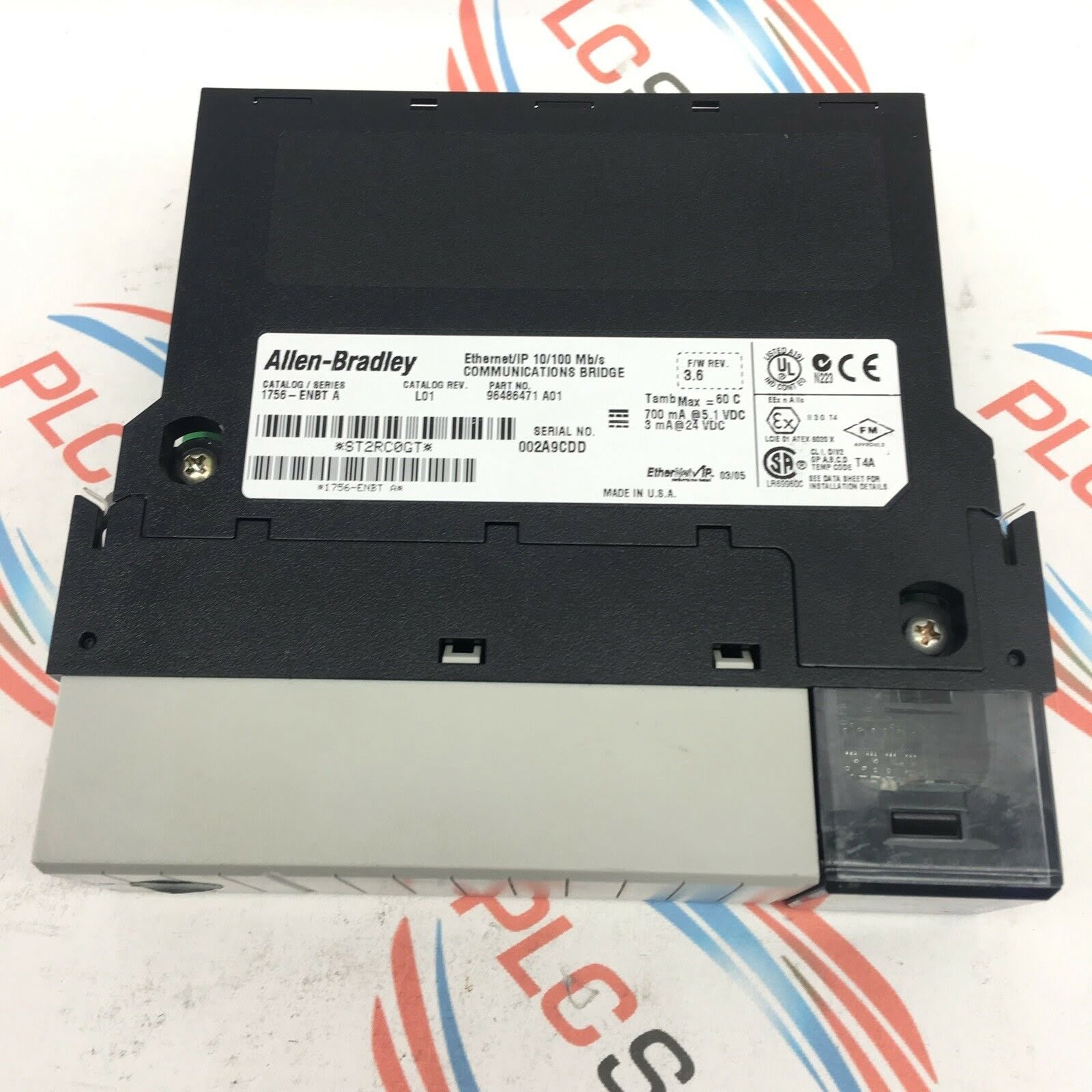 ALLEN BRADLEY 1756-ENBT SERIES A ETHERNET/IP COM BRIDGE MODULE