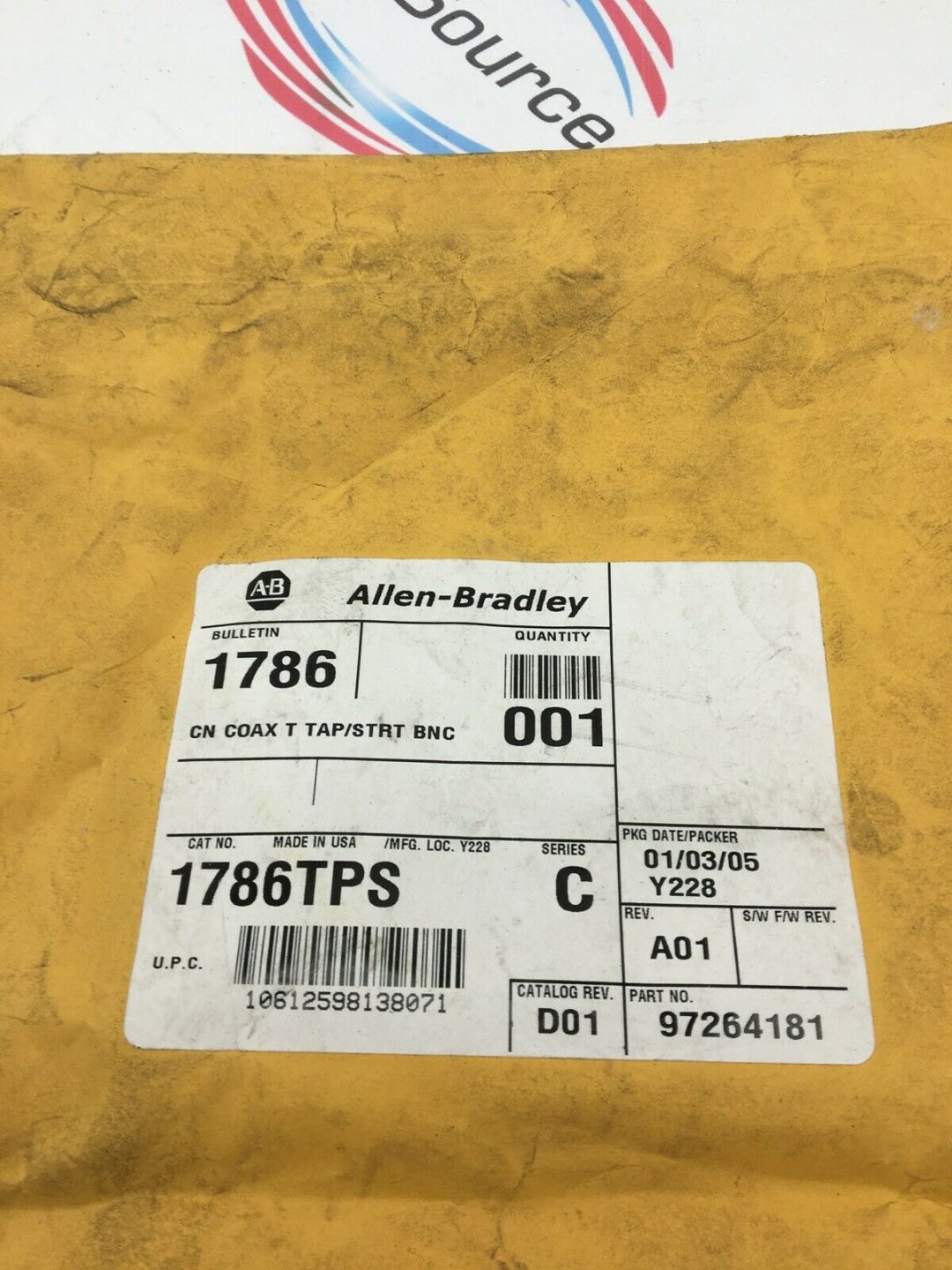 ALLEN-BRADLEY 1786TPS SERIES C ControlNet Coaxial T-Tap