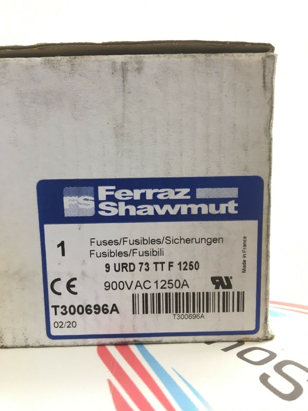 FERRAZ-SHAWMUT FUSE T300696A 950VAC 1250A