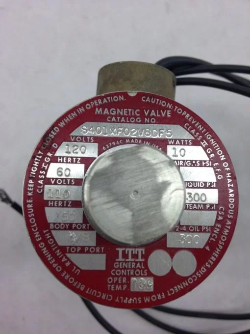 ITT GENERAL CONTROLS S401XF02V8DF5 (A838) 2