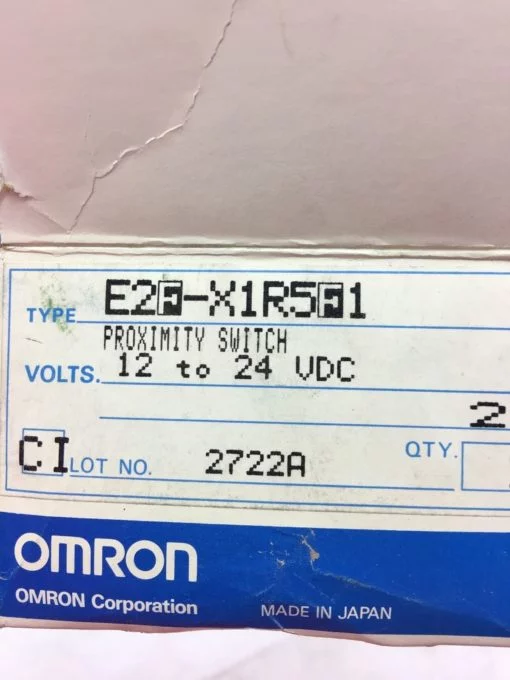 NEW IN BOX Omron E2F-X1R5F1, Proximity Switch Sensor, 12-24VDC, FAST SHIP! A457 2