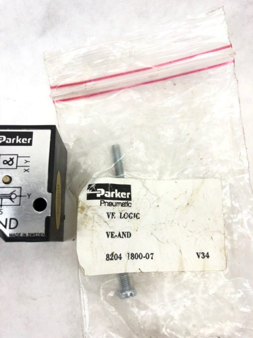 NEW IN BAG PARKER 8204 1800-07 PNEUMATIC VE LOGIC VE-AND SOLENOID (A873) 2