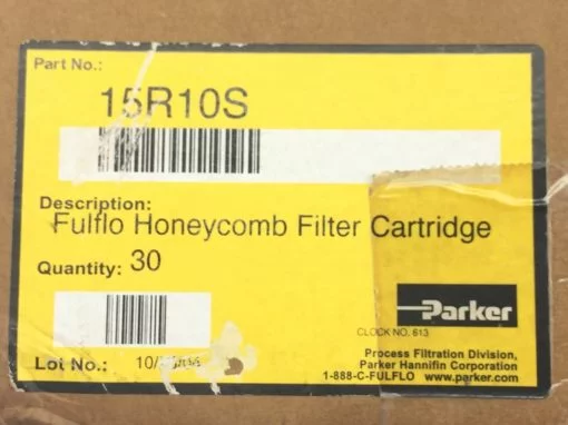 NEW OPENED BOX! PARKER 15R10S FULFLO HONEYCOMB FILTER CARTRIDGES 24 PCS (TOL) 4