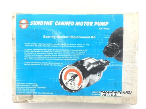 NIB! SUNSTRAND SUNDYNE 49-072 M-13 ACTUATED BEARING MONITOR REPLACE KIT(B31) 3