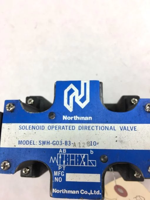 NEW NORTHMAN SWH-G03-B3-A120-10 SOLENOID OPERATED DIRECTIONAL VALVE, (B364) 2